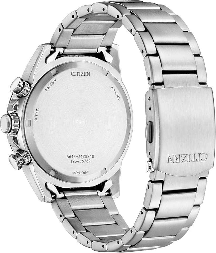 Citizen Men's Sport Casual Brycen Eco-Drive Chronograph Stainless Steel Watch 3