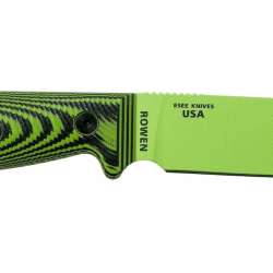 ESEE-4 1095 Carbon Steel Black Sheath Venom Green Blade Neon Green Black G10 3D Handle