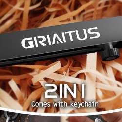 GIRIAITUS 2-in-1 EDC Pocket Knife Keychain Tweezers Multitool Cover