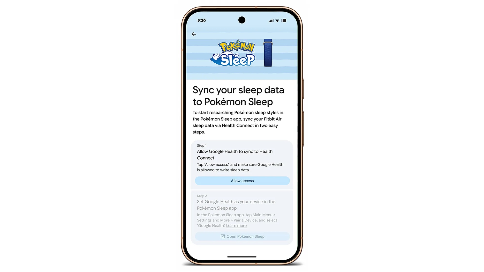 Google Fitbit Air Pokemon Sleep