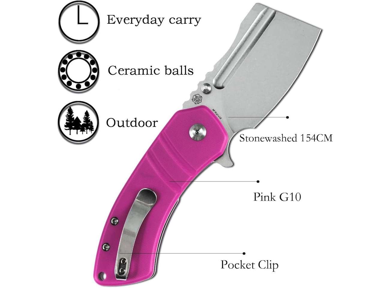 KANSEPT Knives Korvid Camping folding knives Mini Pocket Knife