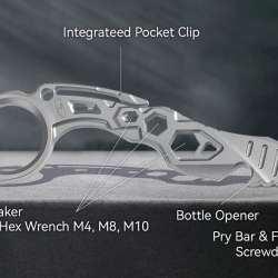KANSEPT PryMate Plain Titanium Pry Bar Multitool G008A1 Specs