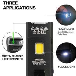 KLEIN TOOLS 56074 EDC Pocket Flashlight with Green Laser 2