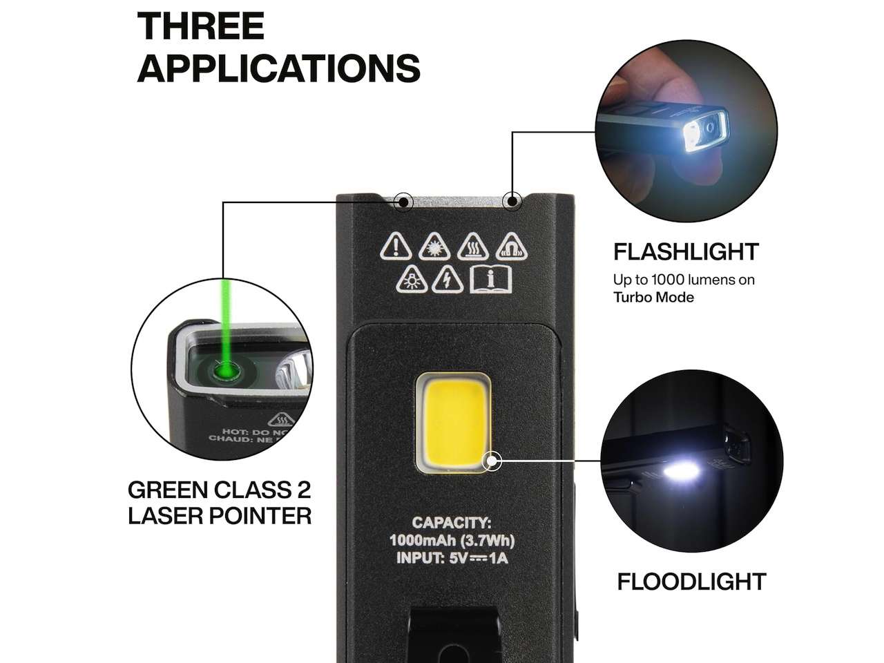 KLEIN TOOLS 56074 EDC Pocket Flashlight with Green Laser 2