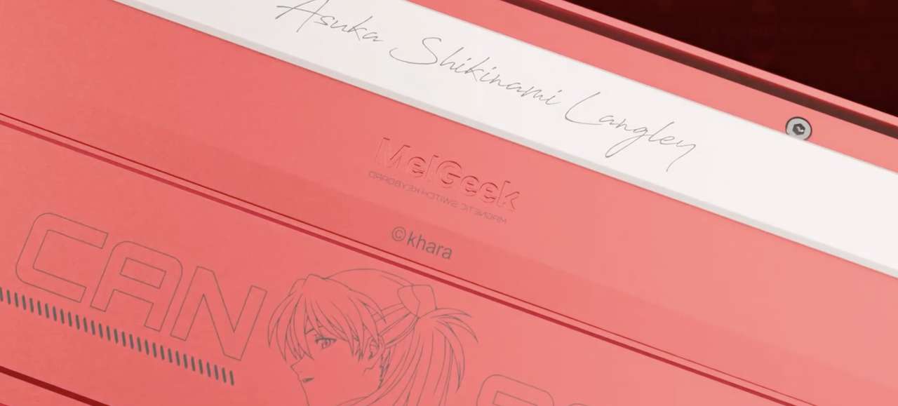 MelGeek Evangelion Asuka Hall Gaming Keyboard