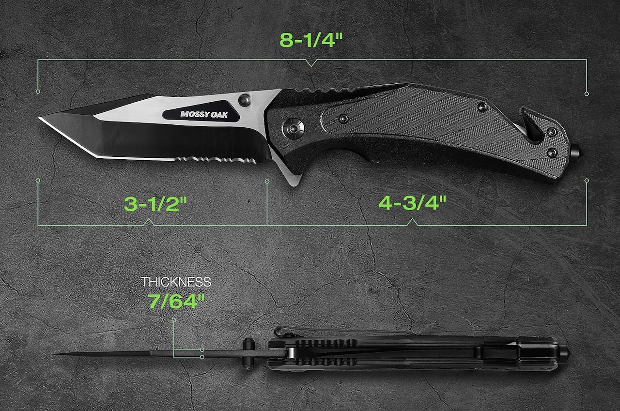 Mossy Oak Folding Pocket Knife Tactical Knife A