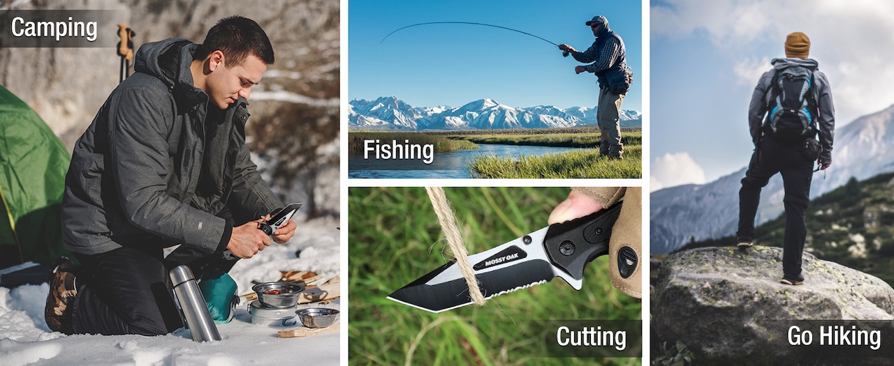 Mossy Oak Folding Pocket Knife Tactical Knife Pros