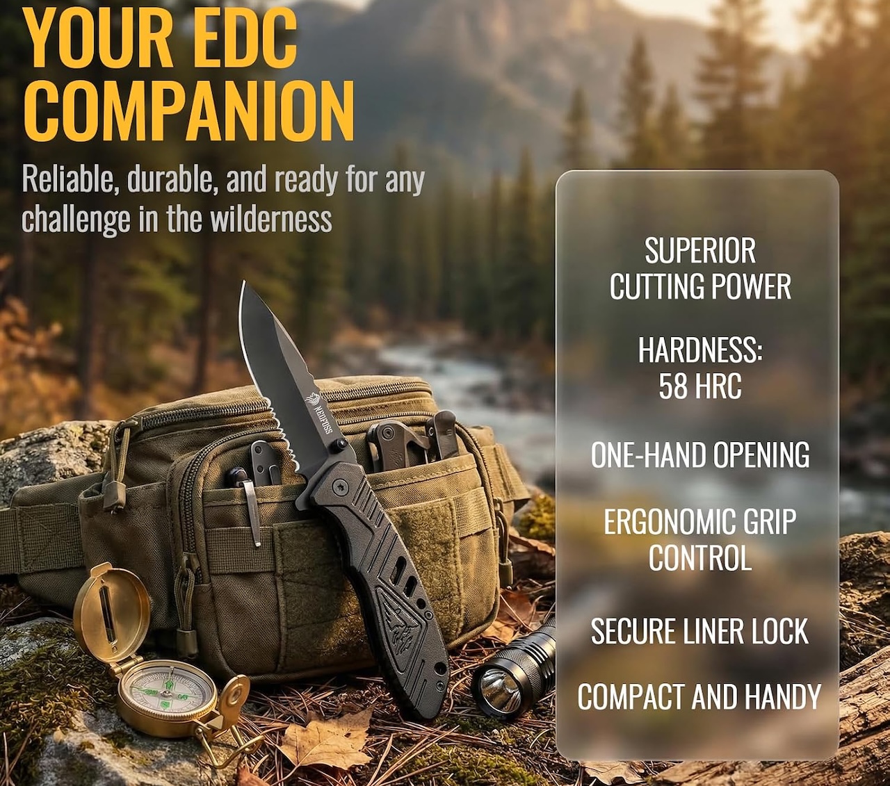 NedFoss Tactical Pocket Knife Buy Now