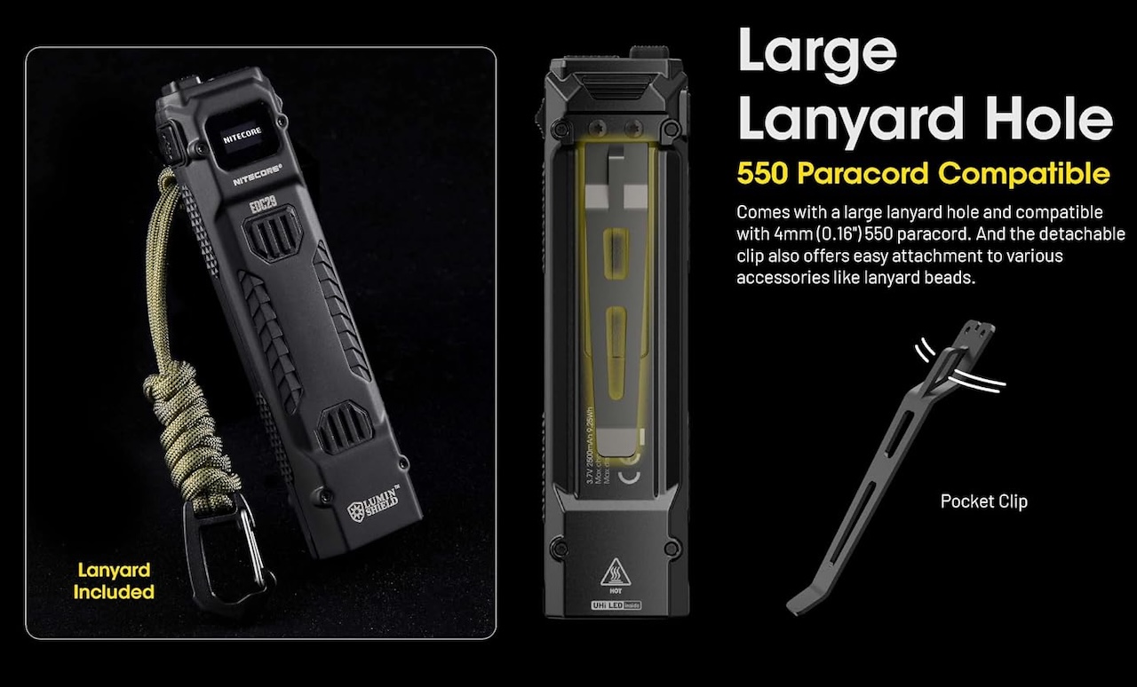 Nitecore EDC29 6500 Lumen Rechargeable EDC Tactical Flashlight