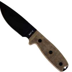 Ontario Knife Company 8665 Rat-3 Plain Edge with Black Nylon Sheath