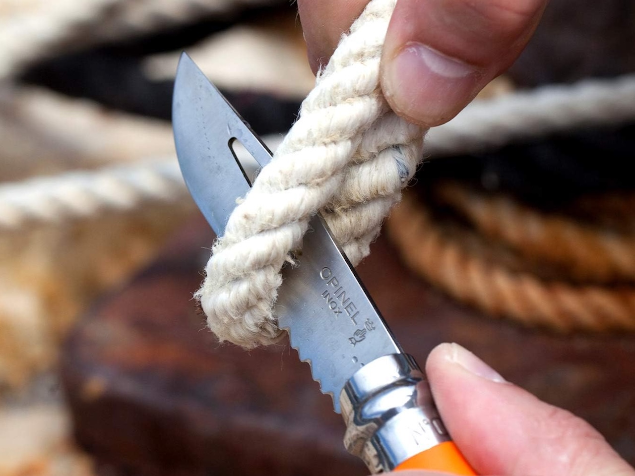Opinel No 8 Outdoor Folding Knife Multitool Pros