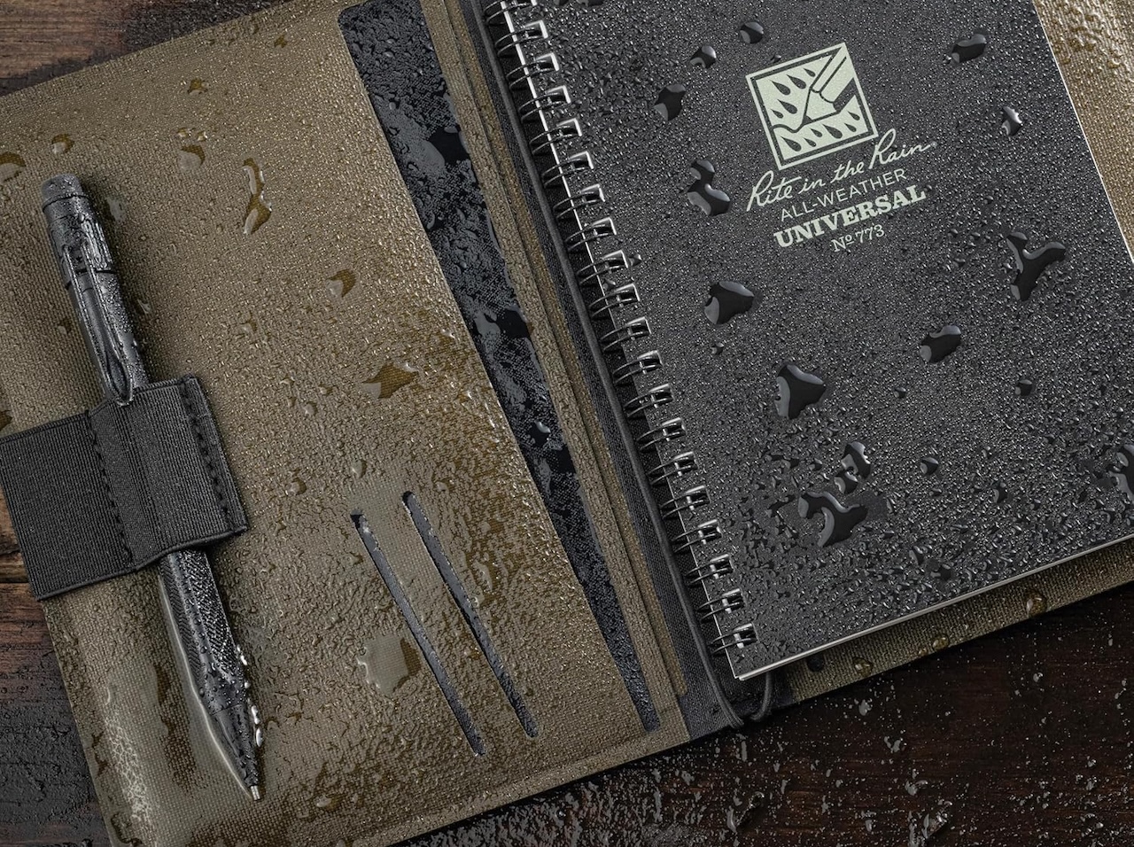 Rite in the Rain Pocket Notebook with a pencil