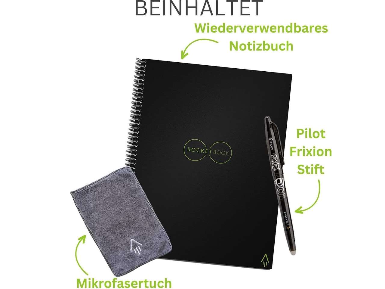 Rocketbook Core Reusable Spiral Notebook