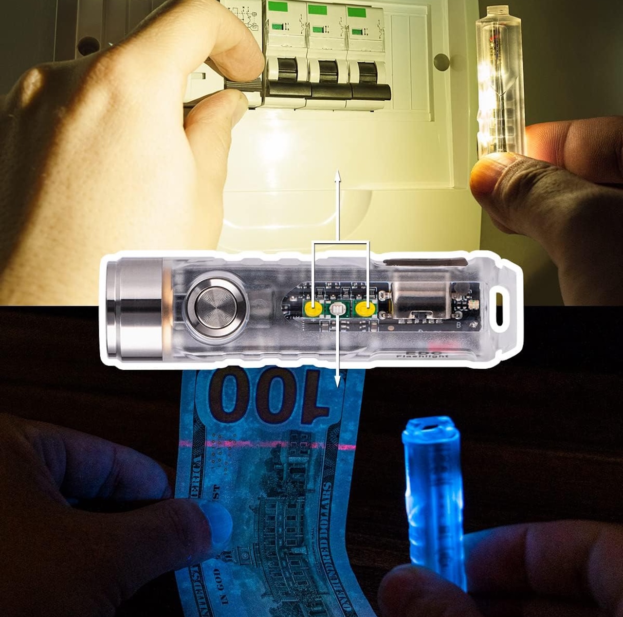 RovyVon G4 Aurora A8 USB-C LED Keychain Flashlight
