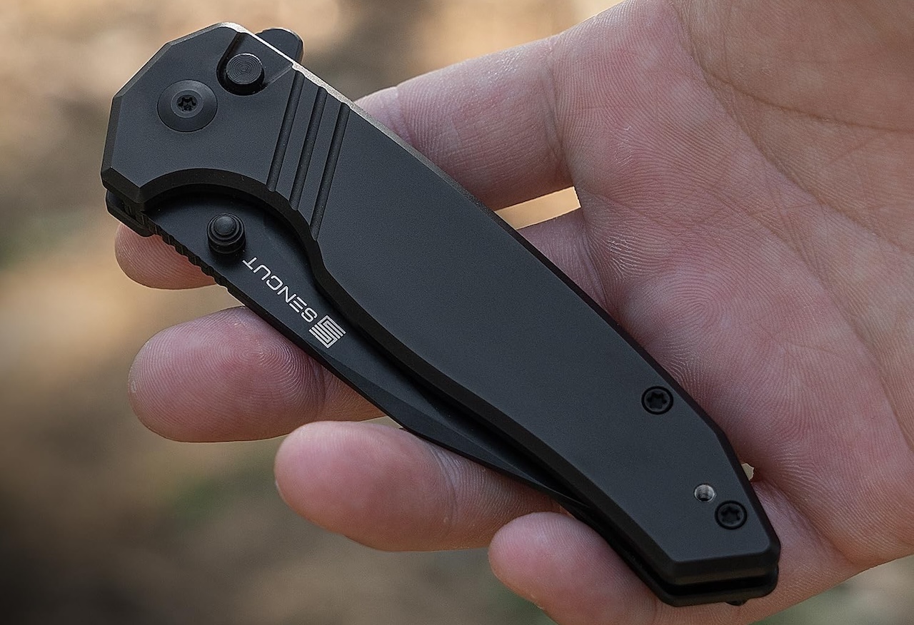 SENCUT Selkyris Button Lock Pocket Knife