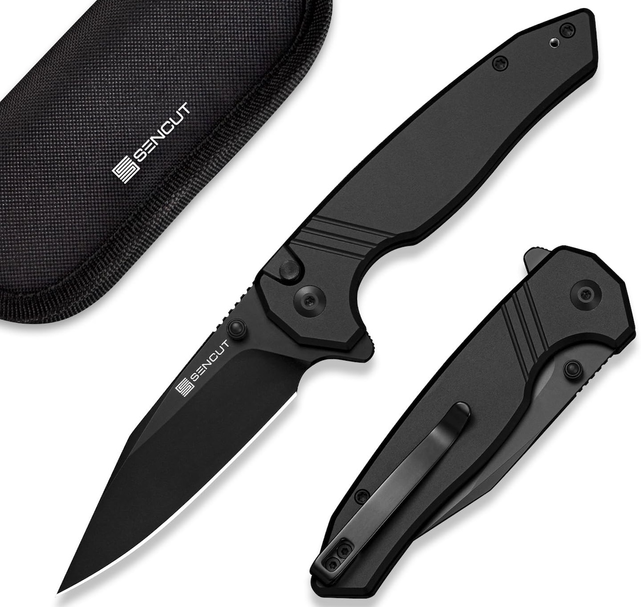 SENCUT Selkyris Button Lock Pocket Knife