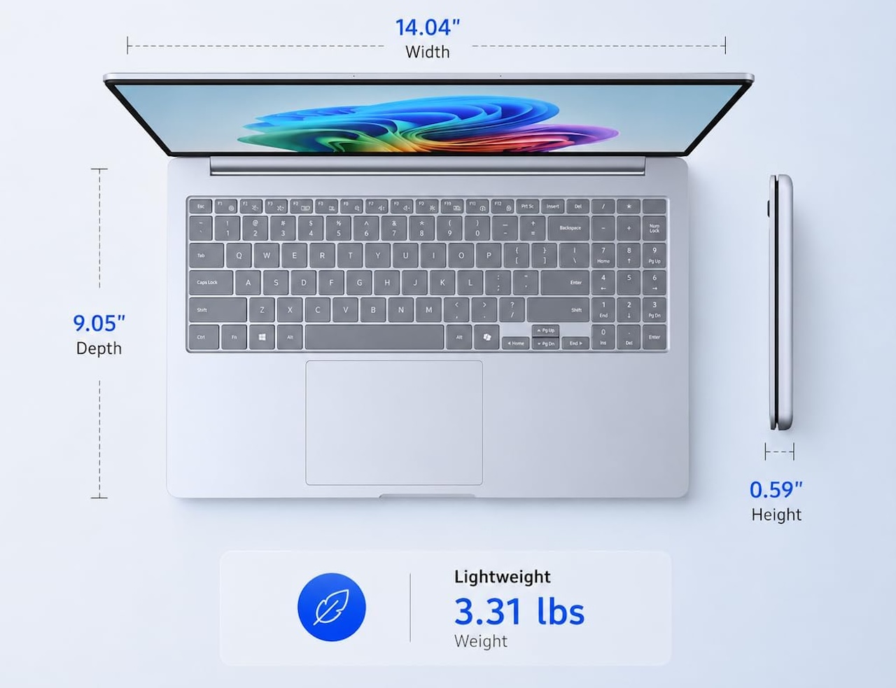 Samsung Galaxy Book4 Edge in Sapphire Blue