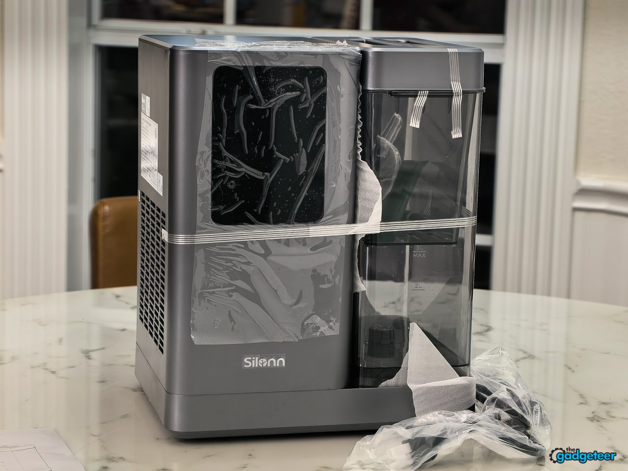 Silonn Nugget Ice Maker Countertop SLIM41T 742
