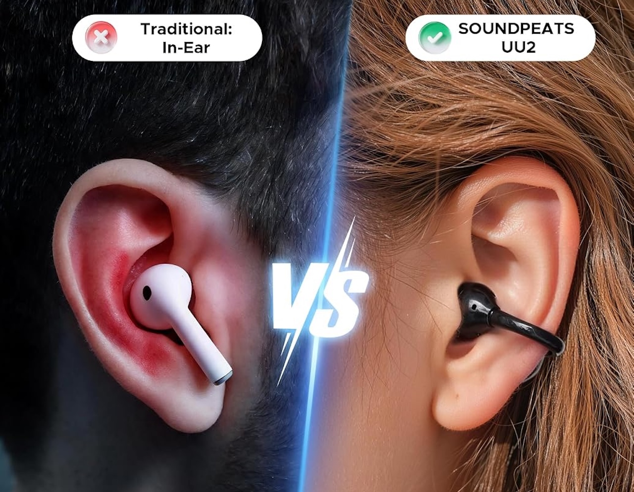 SoundPEATS UU2 Wireless Open Ear Earbuds for Glasses Price