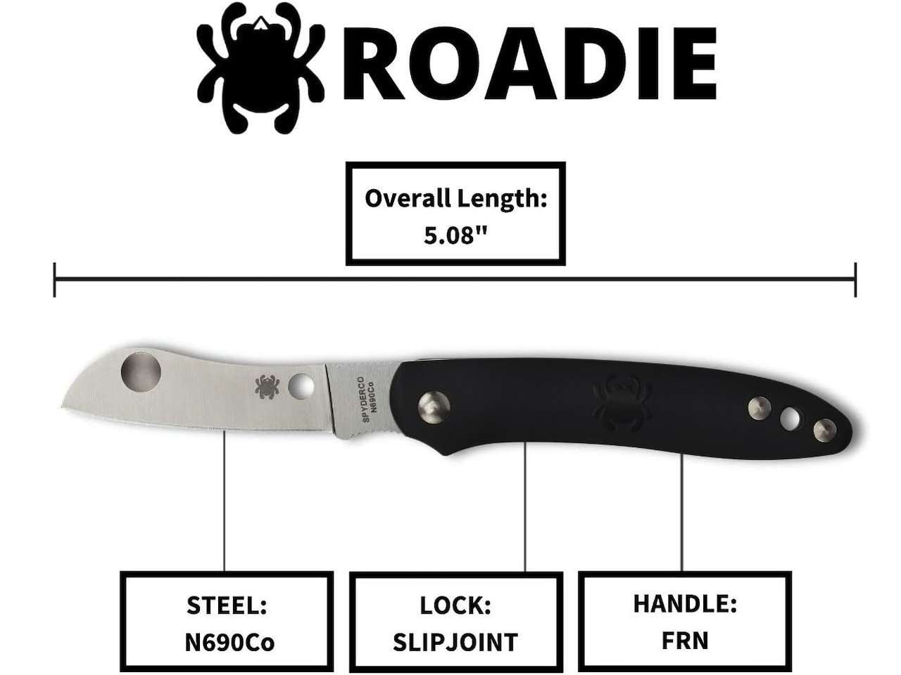 Spyderco Roadie Folding Pocket Knife PlainEdge