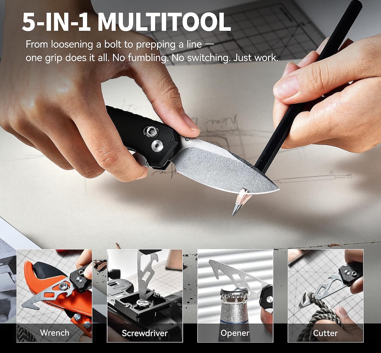 Tacray 5-in-1 Multitool Pocket Knife Review