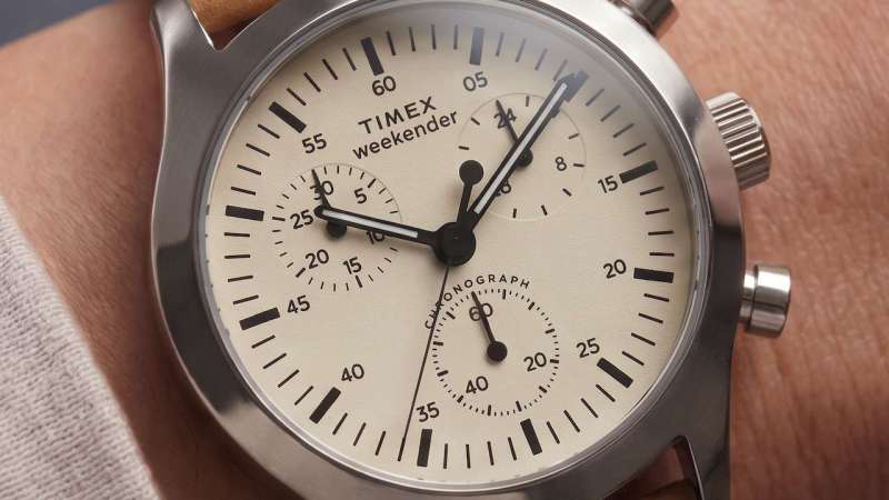 Timex Mens Weekender New England Chronograph 40mm Watch 1