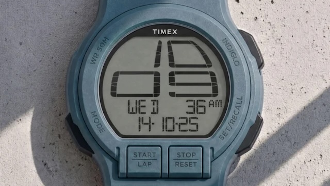 Timex Retroware Digital 46mm Resin Strap Watch