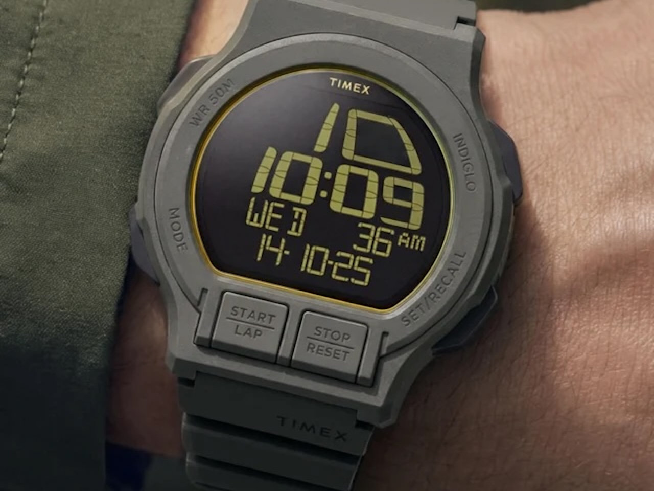 Timex Retroware Digital 46mm Resin Strap Watch 8