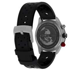 Timex Waterbury Heritage Chronograph 39mm Leather Strap Watch Wrist On
