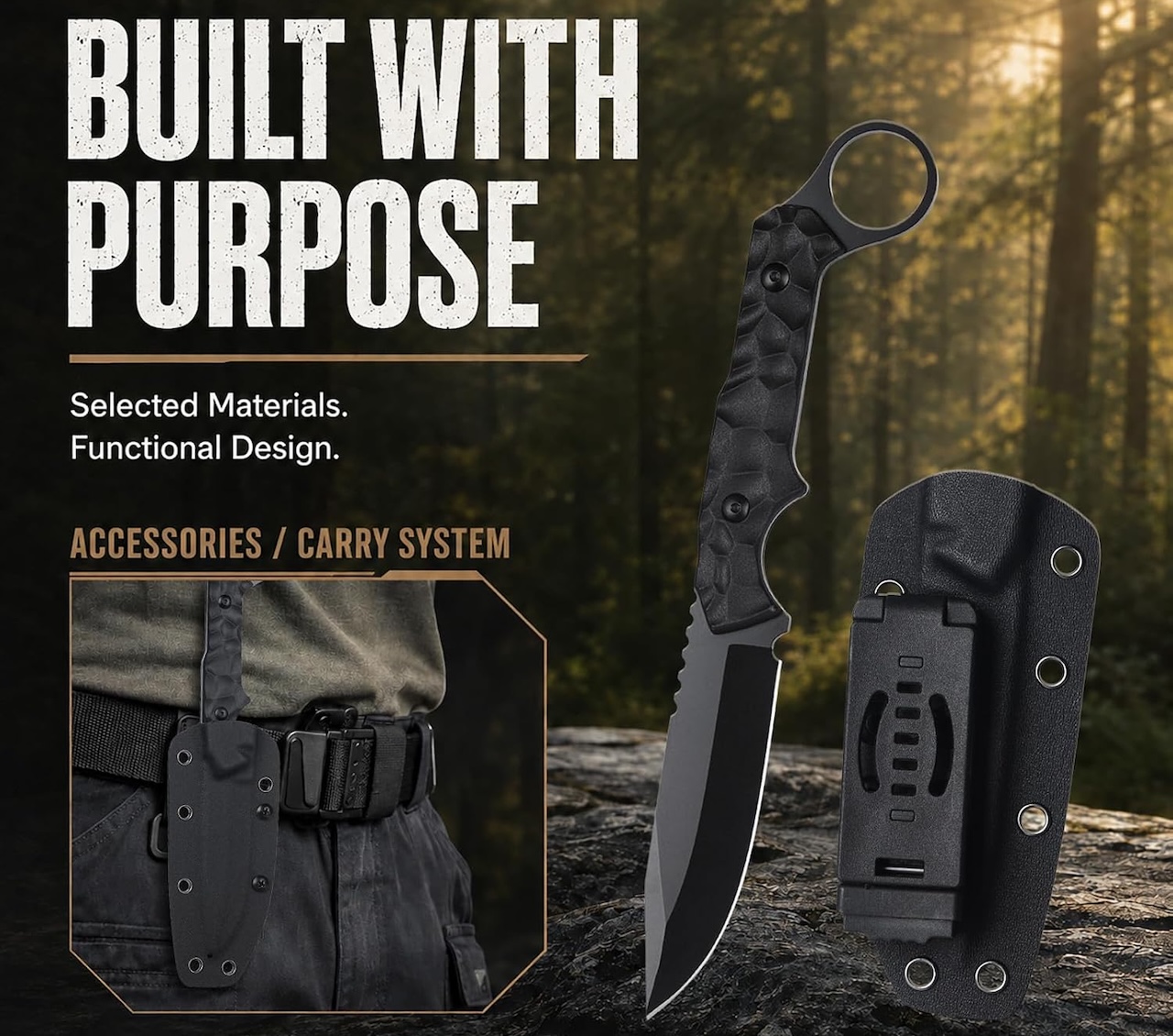 Tops Home 9.3 Outdoor Fixed Blade Knife