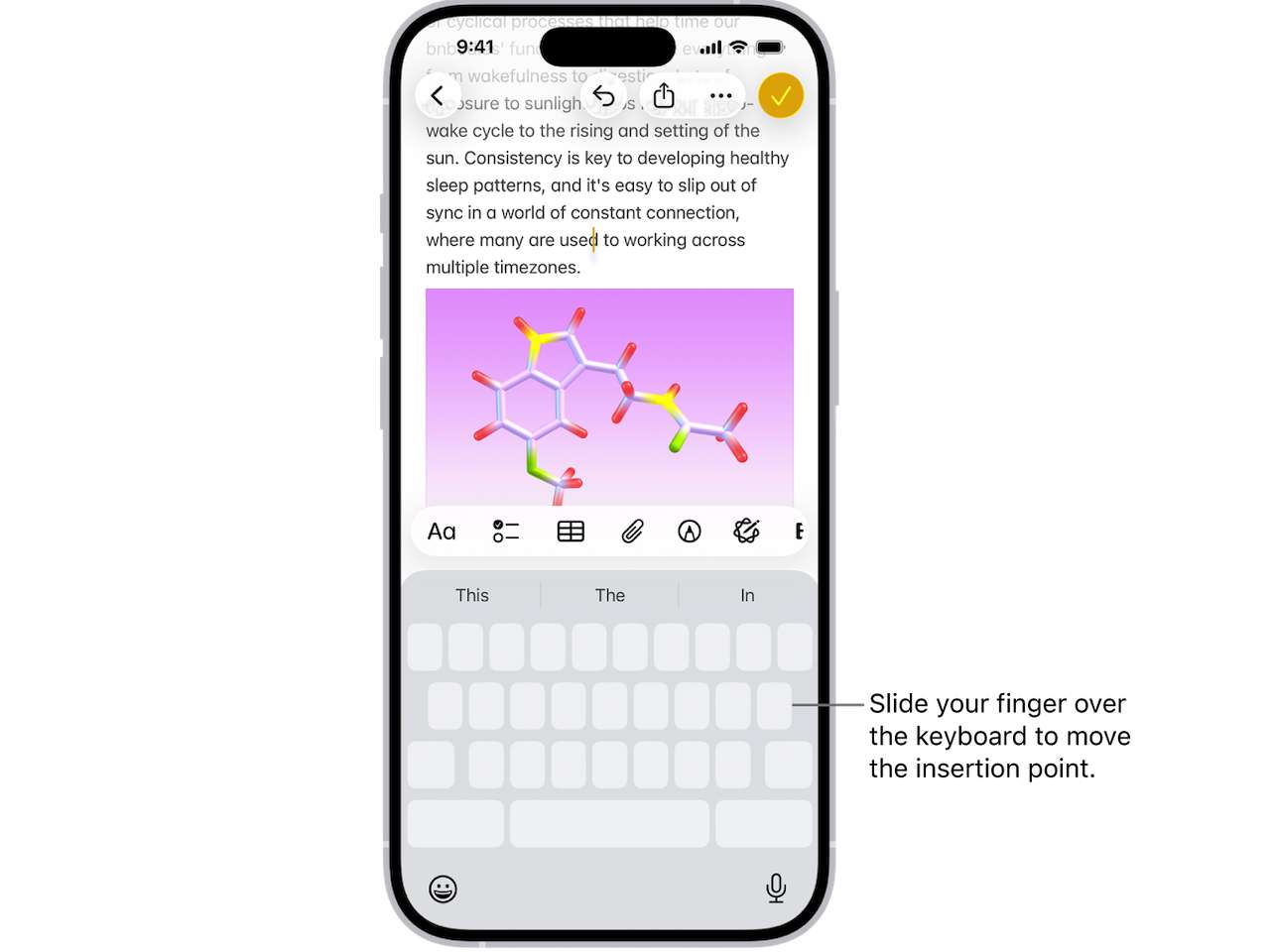 Turn the onscreen keyboard into a trackpad
