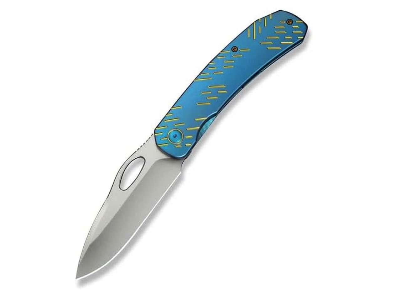 WE Knife Inmate Frame Lock 23096B-3 Blue Titanium B