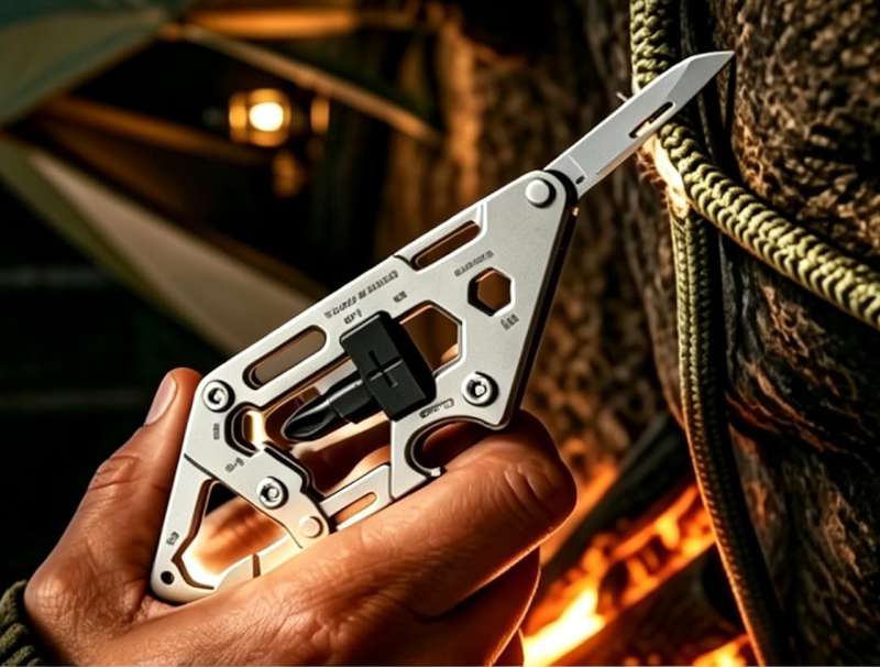 7 in 1 Carabiner Multitool Stainless Steel EDC Pocket Utility Tool