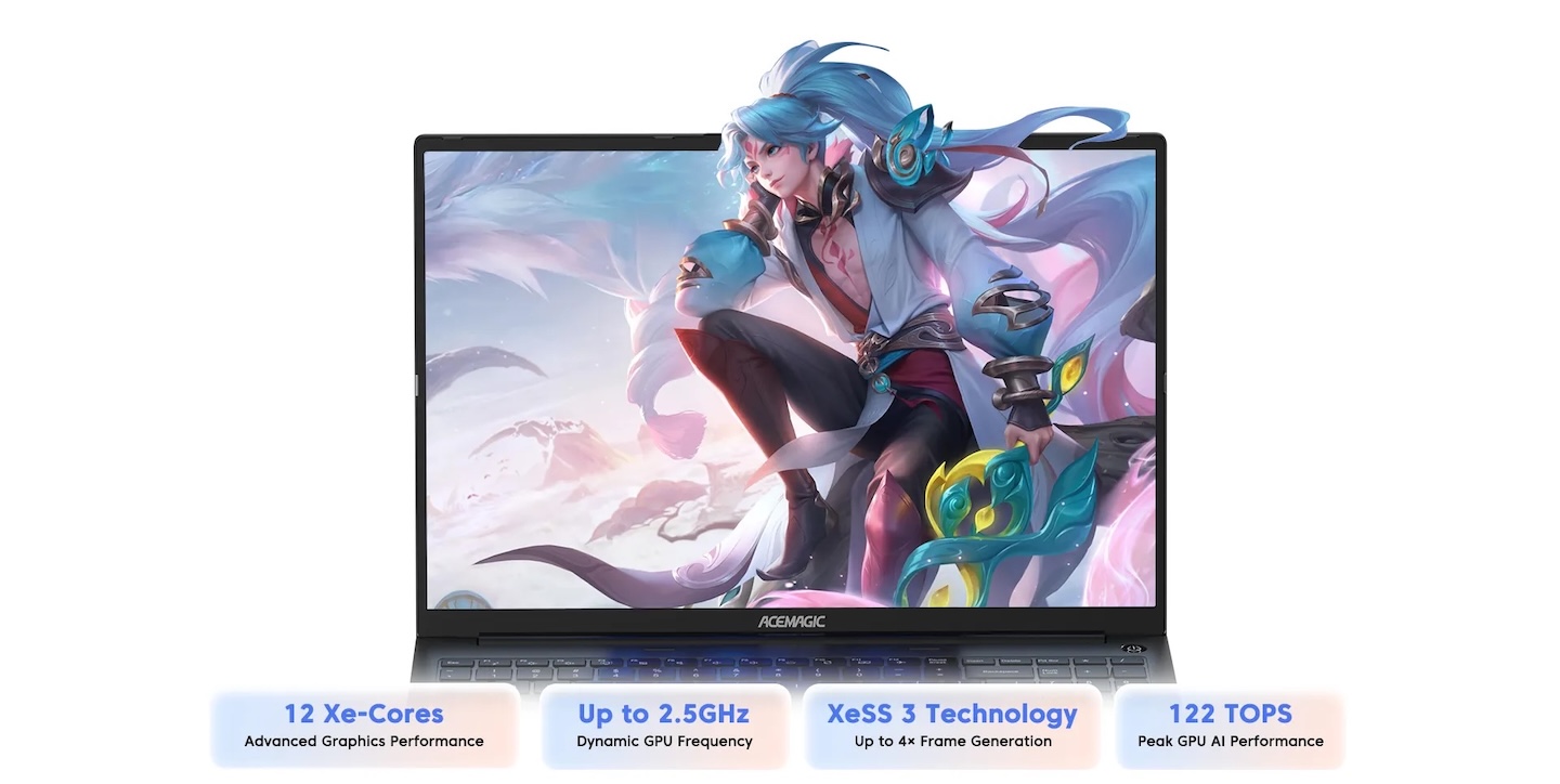 ACEMAGIC RX16 Intel Core Ultra X7 358H Flagship AI Laptop