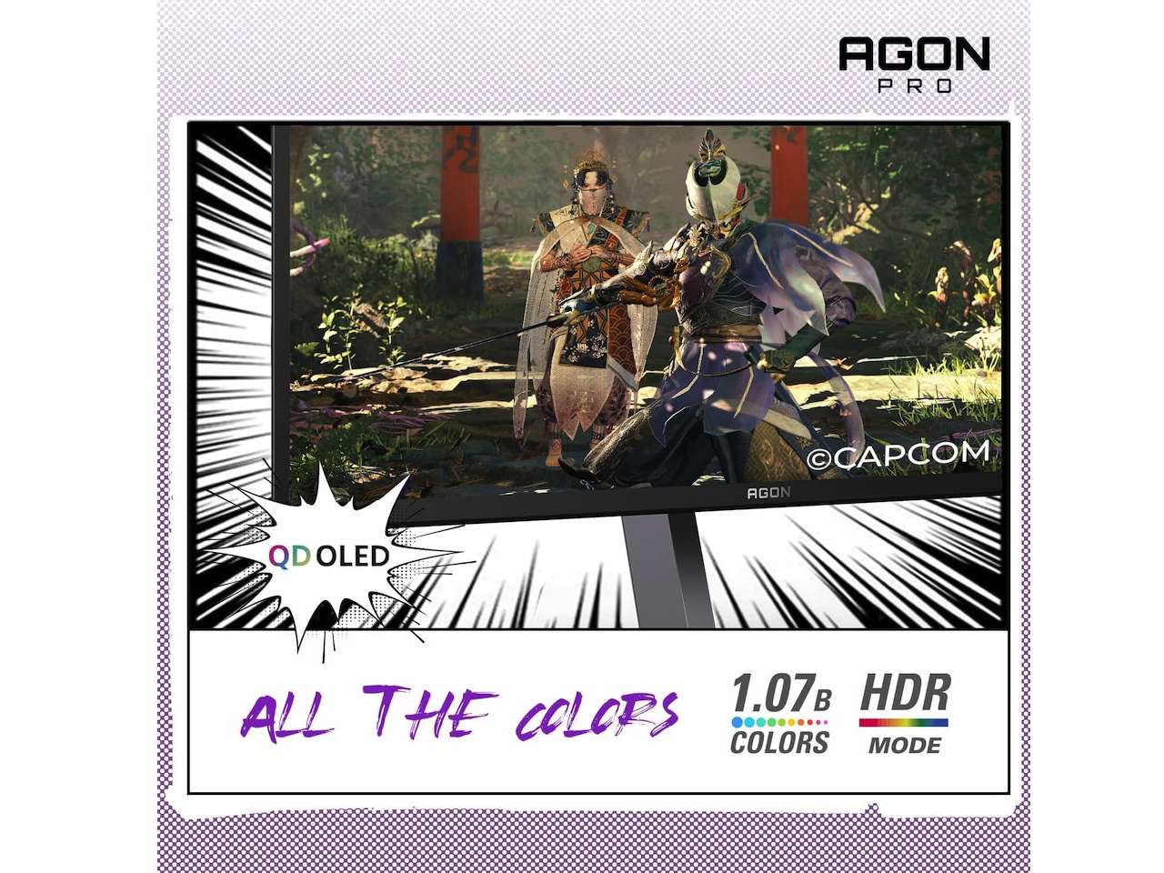 AOC Agon Pro 27 Inch Gaming Monitor QD OLED 240Hz 0.03ms