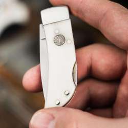 Boker Treebrand Pocket White Smooth Bone