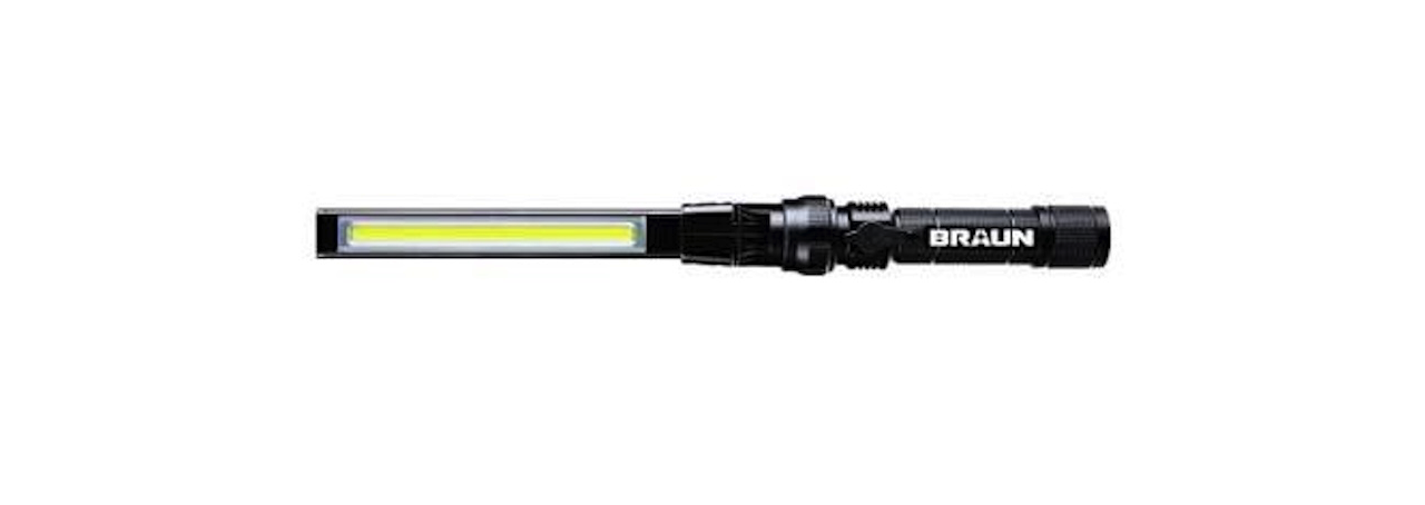 Braun 390 Lumen Magnetic Slim Bar Folding LED Worklight