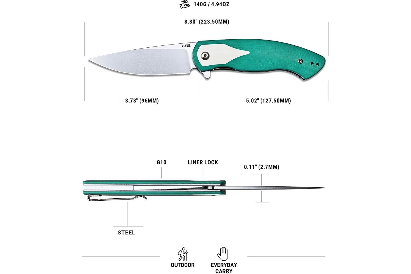 CJRB Rodayo Pokcet Knife