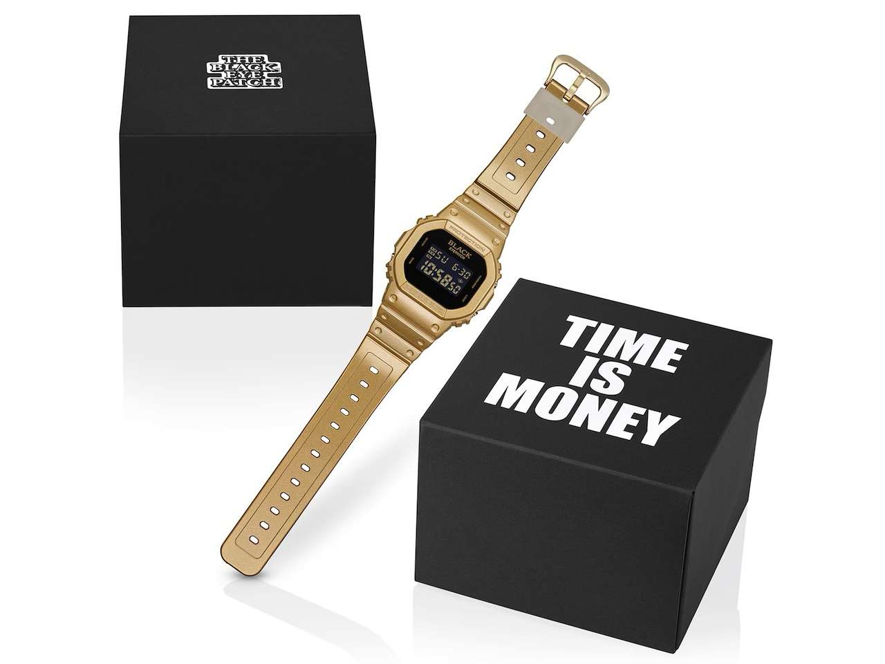 Casio DW-5600BEP-9 BlackEyePatch Time is Money