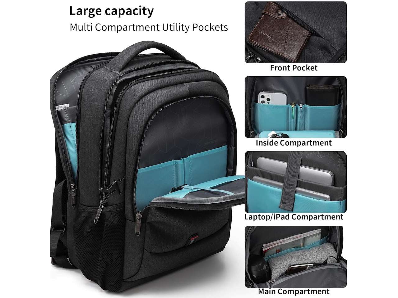 DUSLANG 17 inch Travel Laptop Backpack
