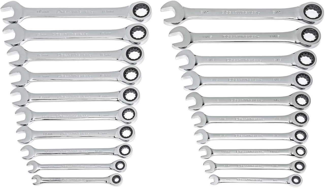 GEARWRENCH 20 Piece Ratcheting Wrench Set