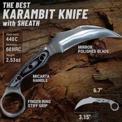 GOOD WORKER 6.7-Inch Tactical Knife