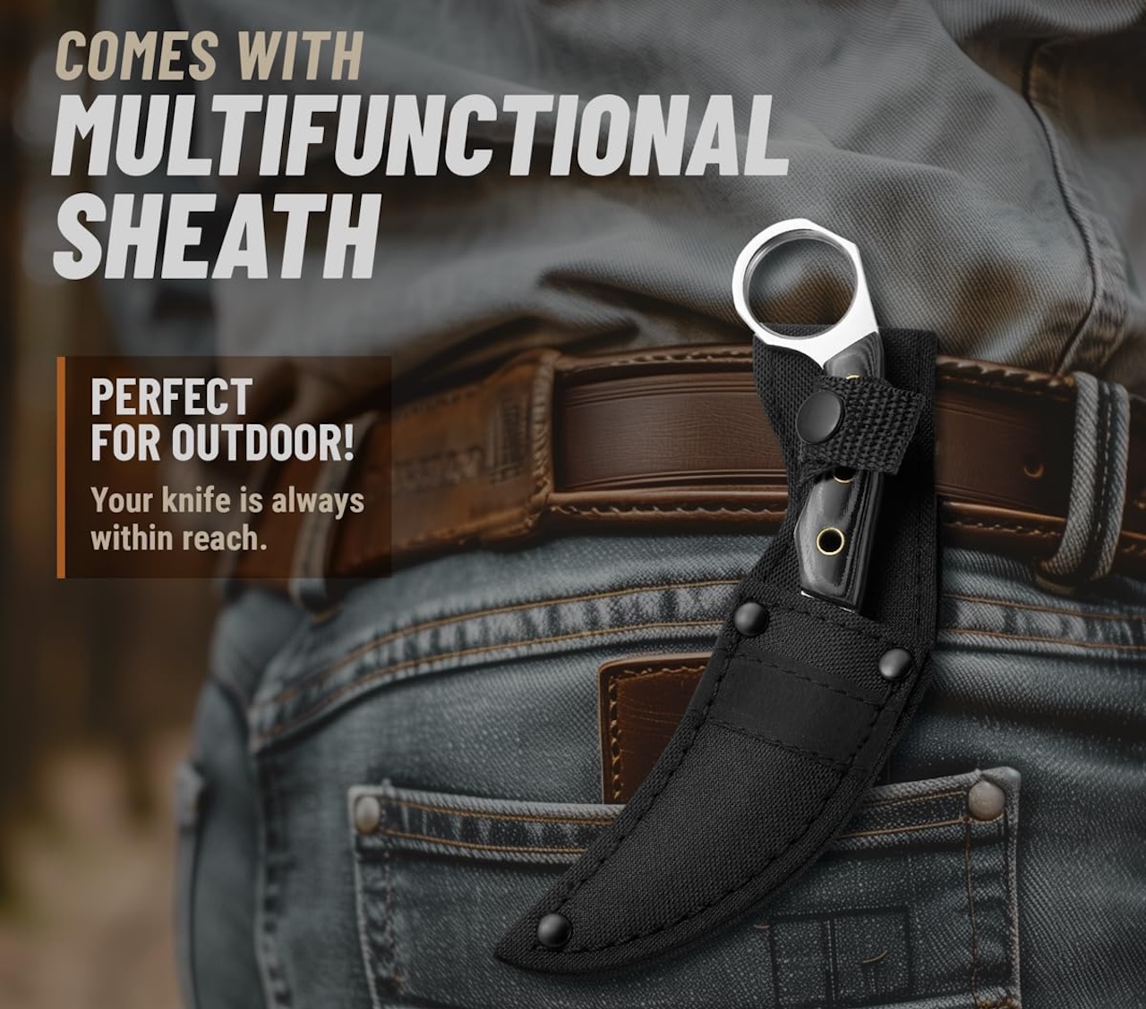 GOOD WORKER 6.7-Inch Tactical Knife