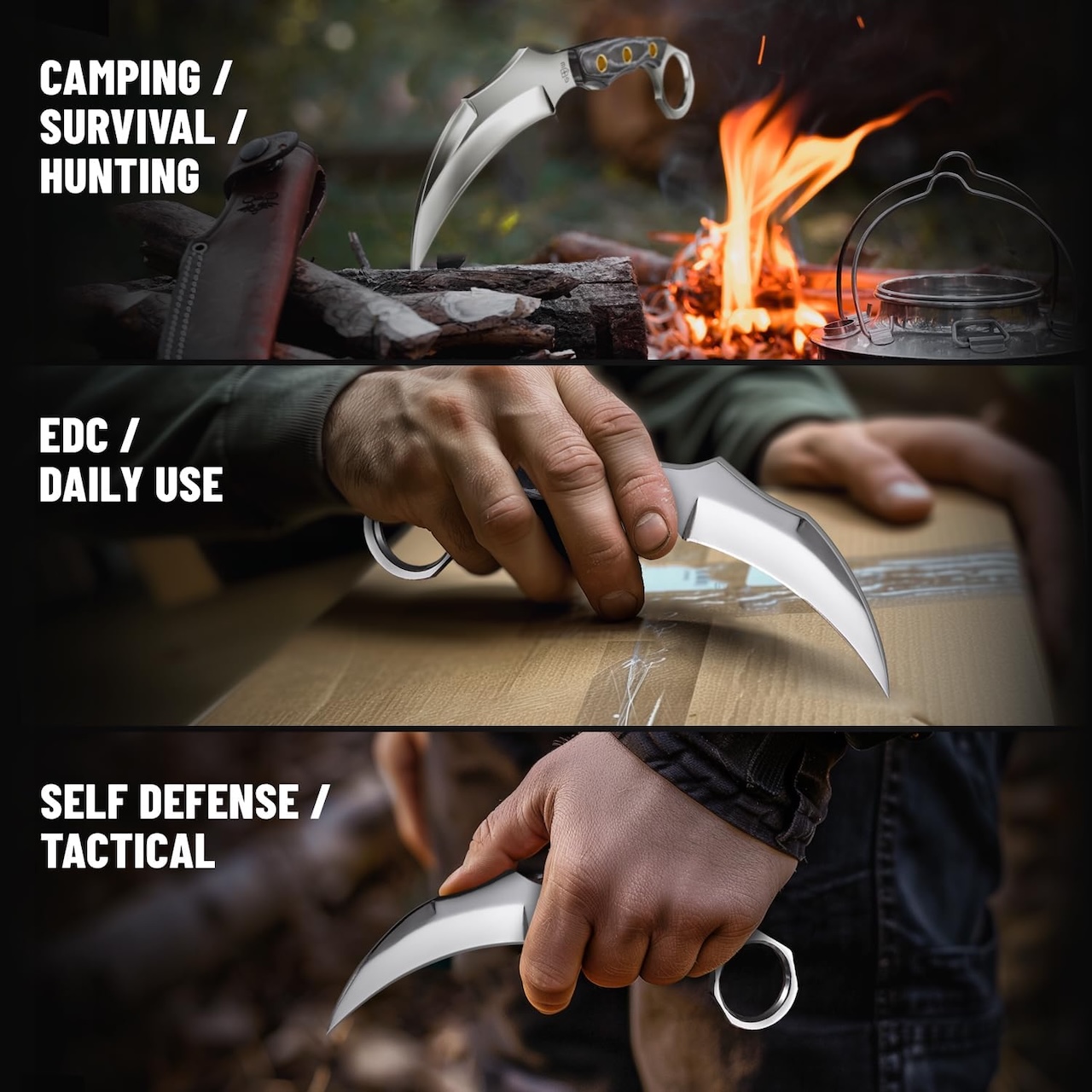 GOOD WORKER 6.7-Inch Tactical Knife