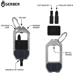 Gerber Gear Driver Keychain 5-in-1 EDC Multitool