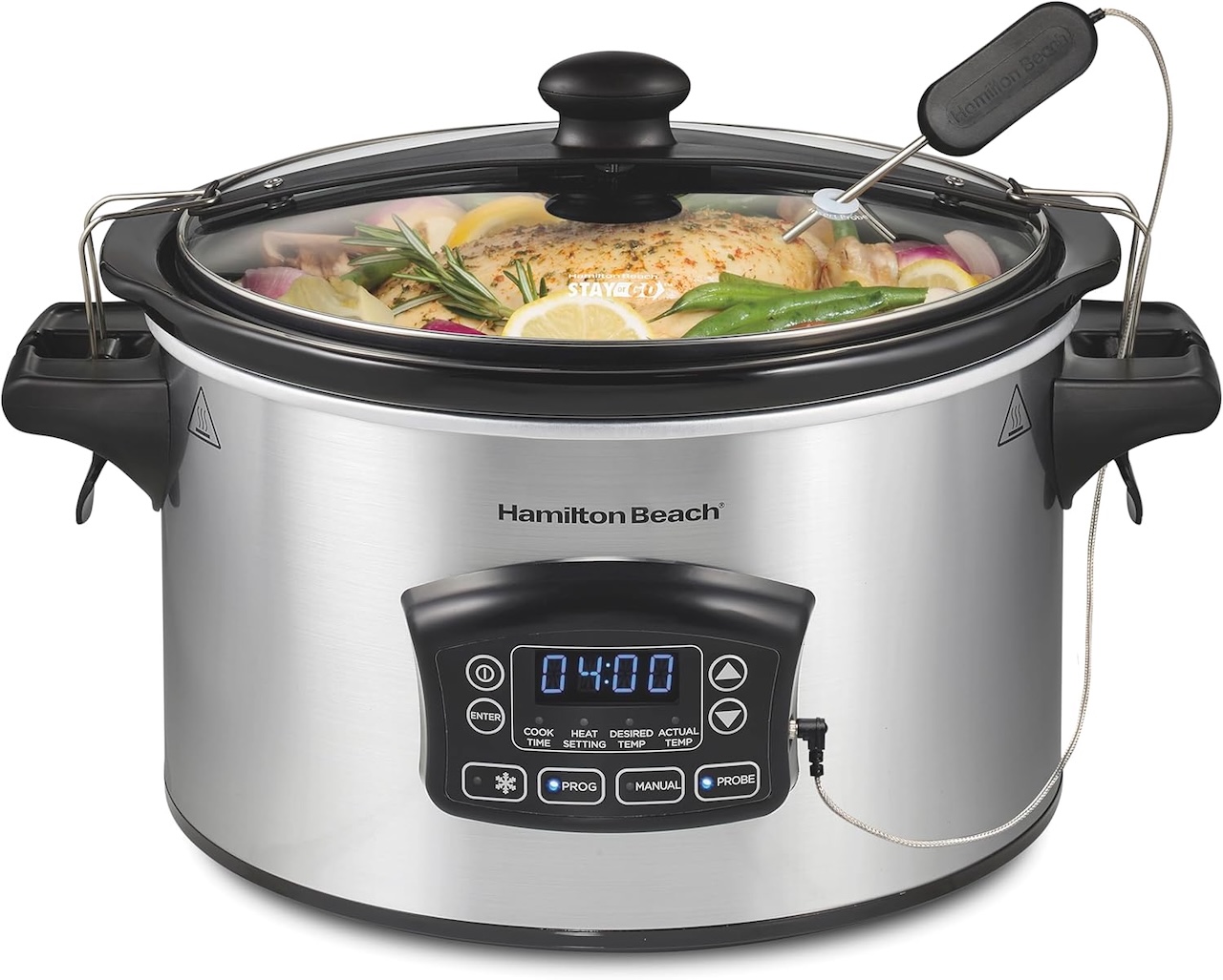 Hamilton Beach Portable 6 Quart Set & Forget Programmable Slow Cooker 3