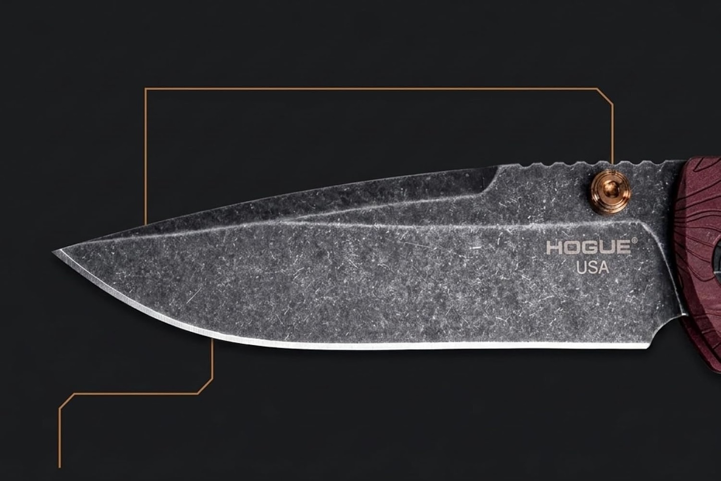 Hogue Elemental Mysto 3.4 inch Clip Point Manual Folder