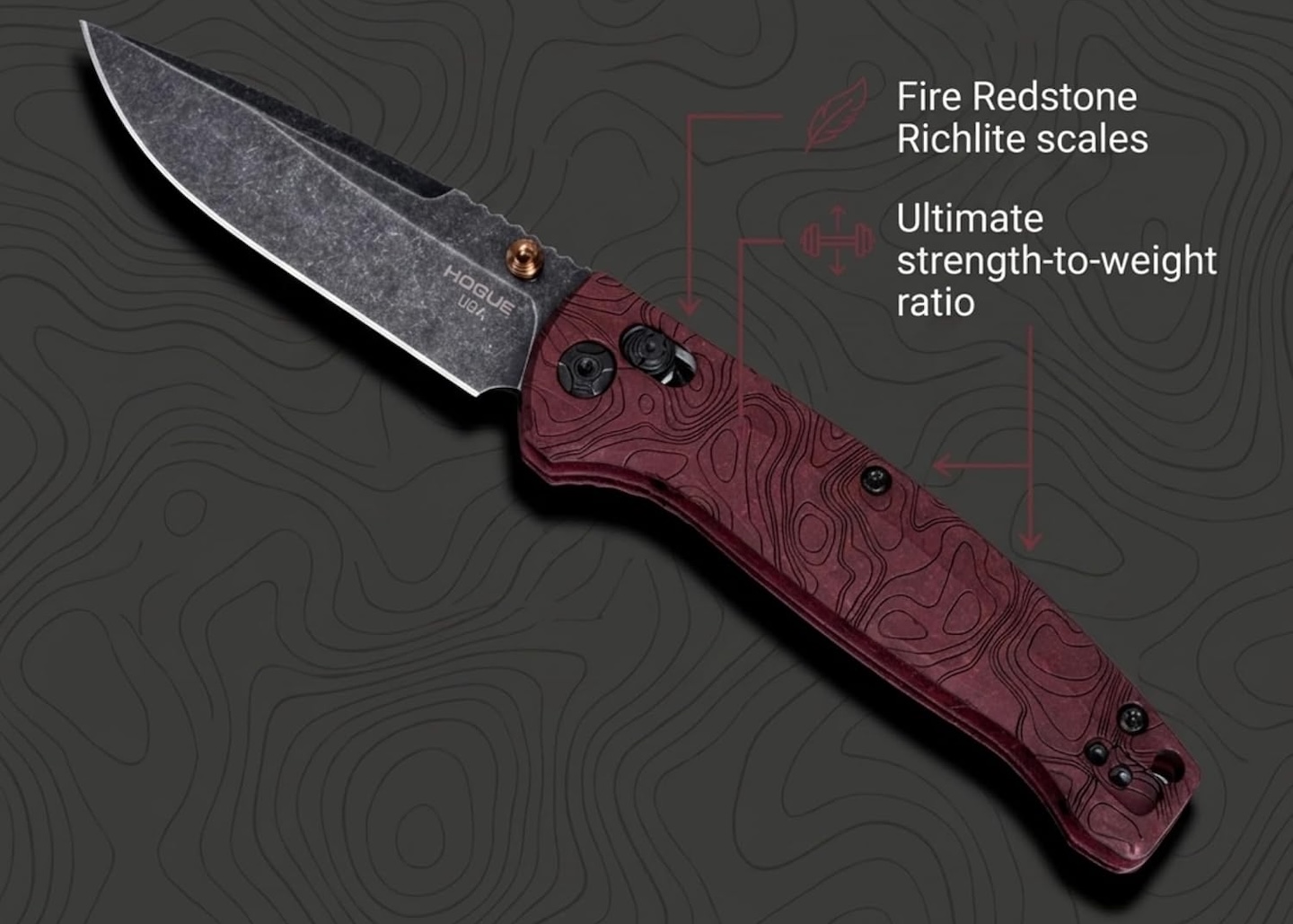 Hogue Elemental Mysto 3.4 inch Clip Point Manual Folder