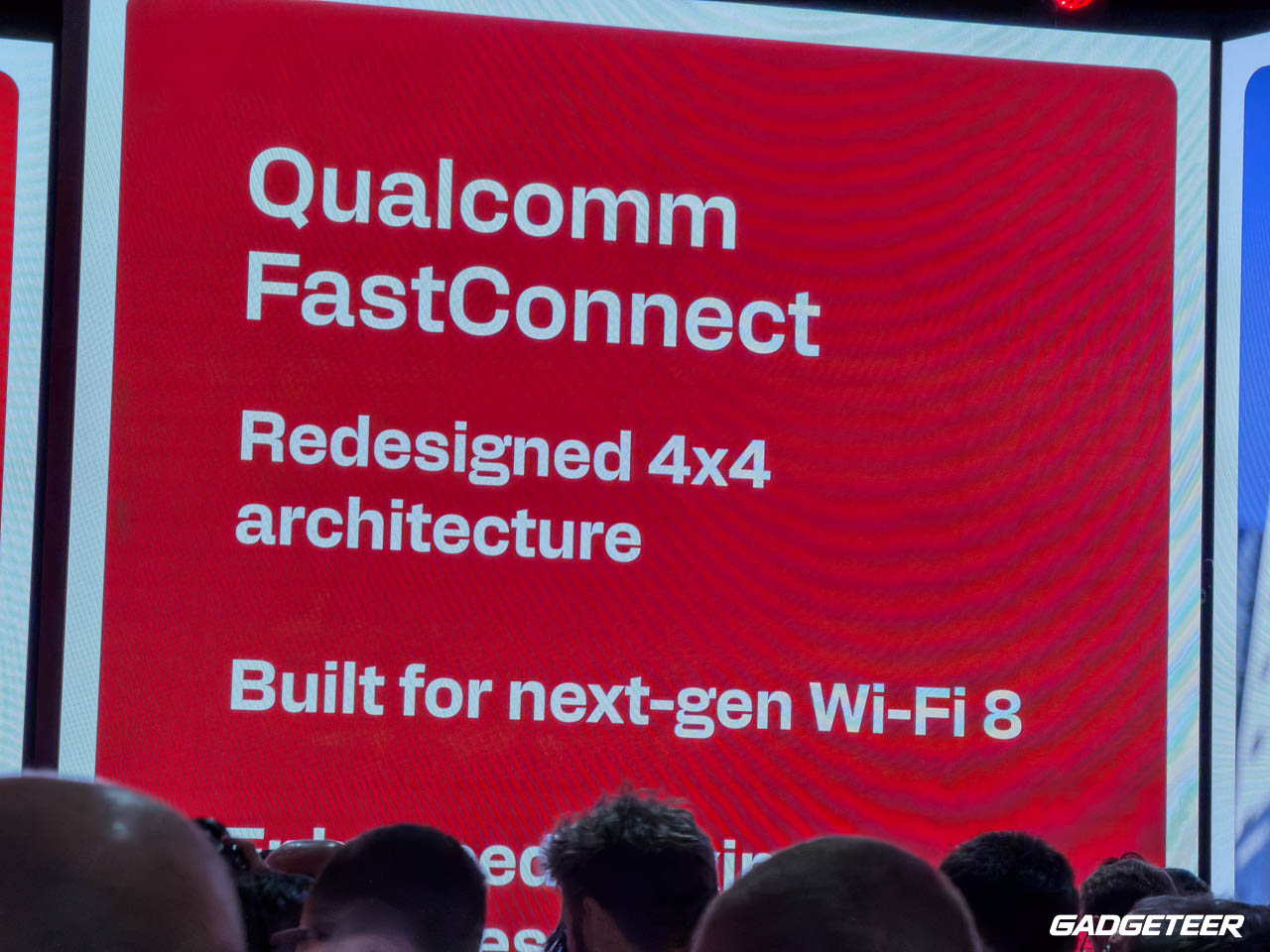Qualcomm FastConnect slide describing its four-by-four architecture for Wi-Fi 8