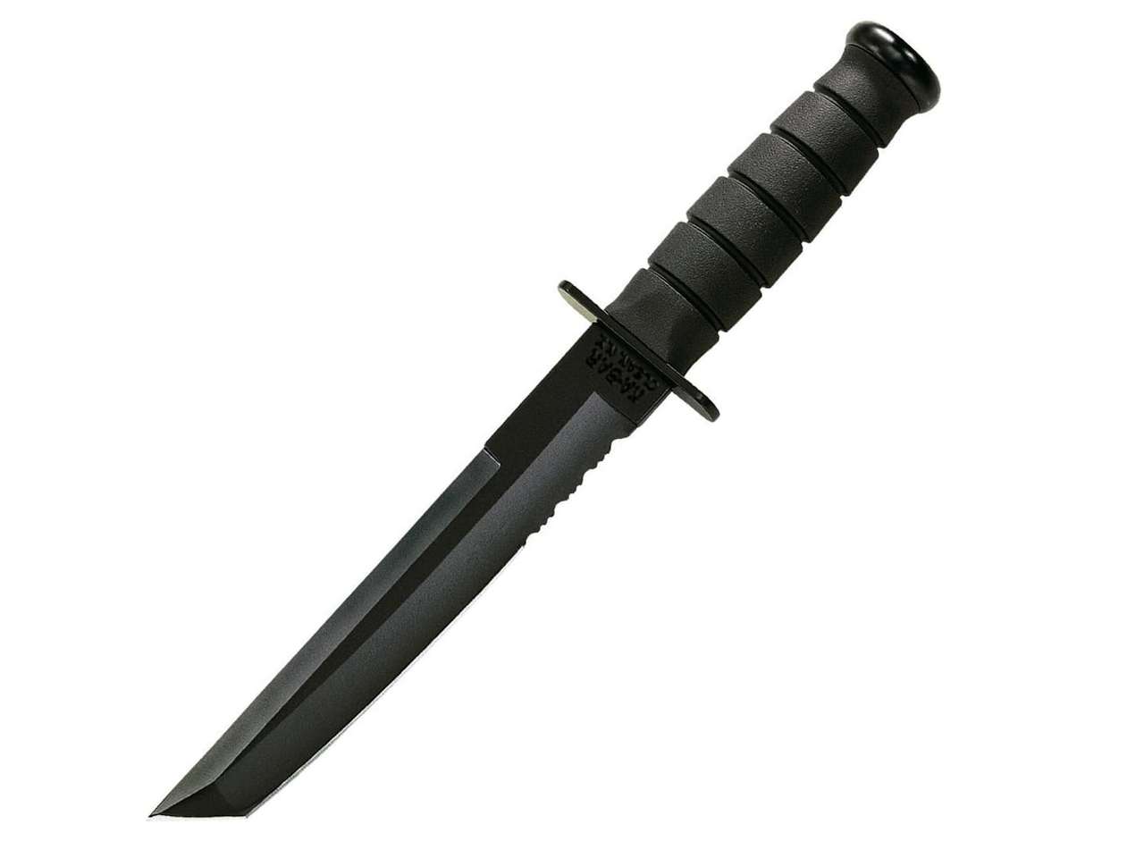 KA-BAR Tanto Half-Serrated Fixed Blade Knife